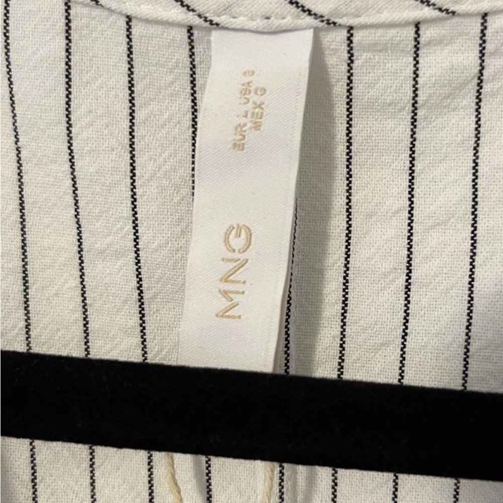 Mango Stripe Maxi Wrap Dress Size 8 - Picture 9 of 14